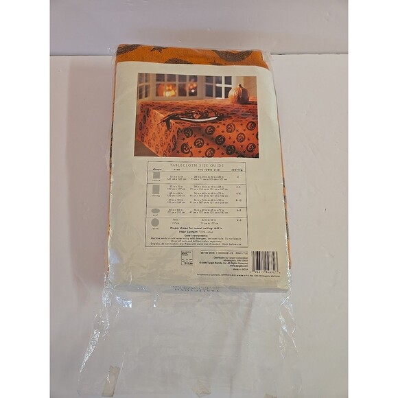 Pumpkin Pie Oval Halloween fall Home for the Holidays Tablecloth 60" x 84" - Picture 5 of 8